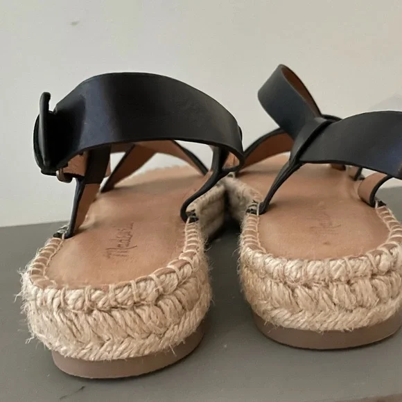 Madewell Black Espadrille Sandals - Picture 5 of 7